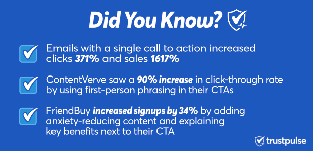 Stats on Calls to Actions