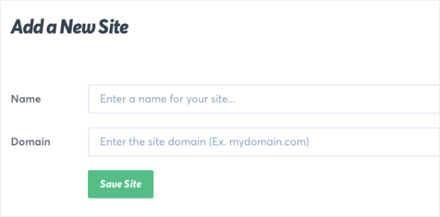 Add a new Site-min