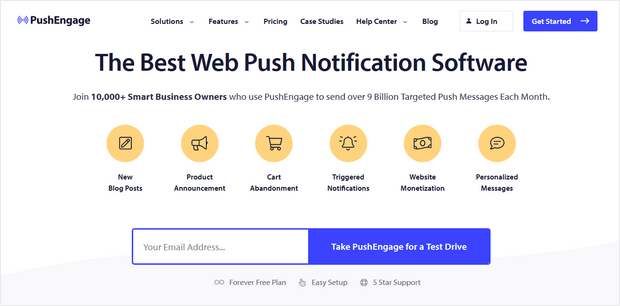 pushengage push notification app